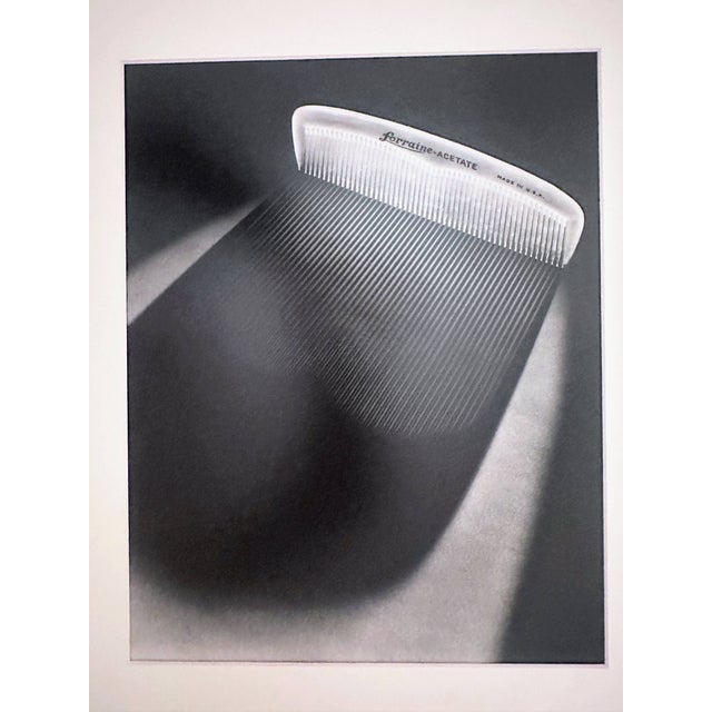 Paper 1980s Original John F. Collins “Forraine-Acetate Comb” Photograph With Matting For Sale - Image 7 of 13
