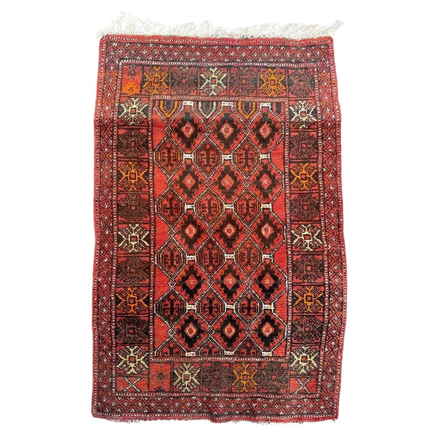 Turkmen Baluch Rug, 1950s For Sale