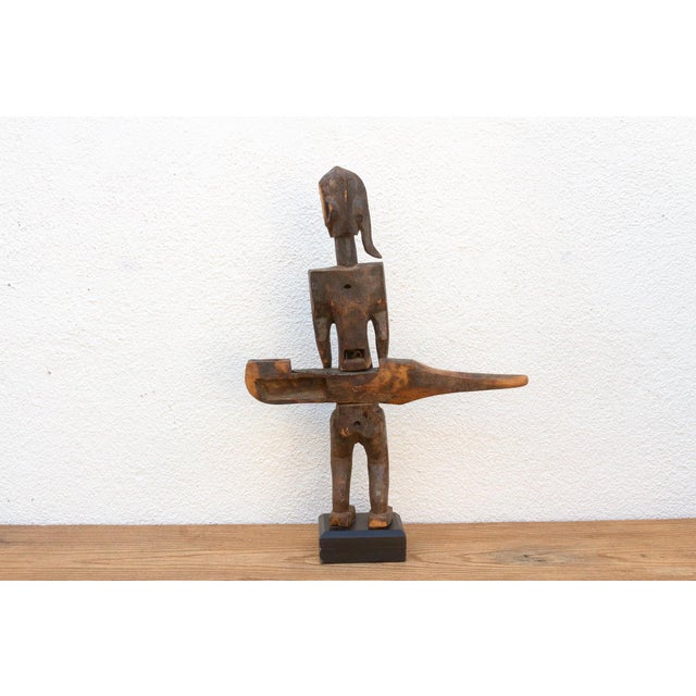 Wood Antique Tall Carved Bamana Ancestress Door Locks For Sale - Image 7 of 9