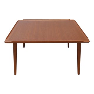 1970s Poul Jensen for Selig Square Teak Coffee Table For Sale