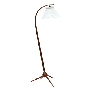 Bridge Floor Lamp by Severin Hansen for Haslev Møbelsnedkeri, Denmark, 1950s For Sale