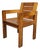 Pine Chair with Foldable Seat, 1970s For Sale