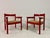 Set of Italian Red Armchairs with Rush Seats, 1960s For Sale - Image 10 of 17