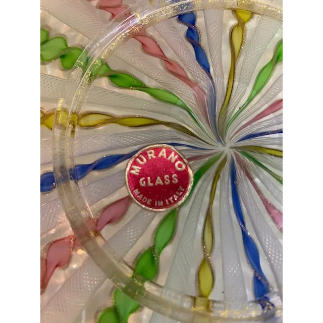 Mid 20th Century Mid-Century Murano Italy Venini Latticino Bowl For Sale - Image 5 of 8