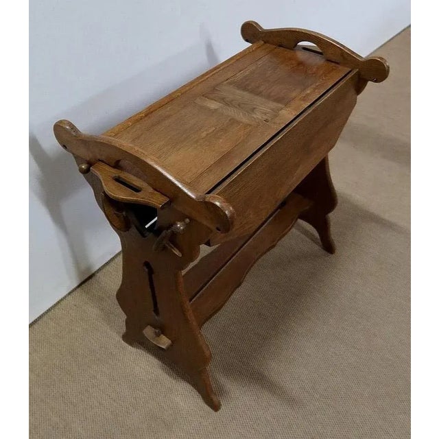 Brown Small Solid Oak System Table, 1920 For Sale - Image 8 of 18