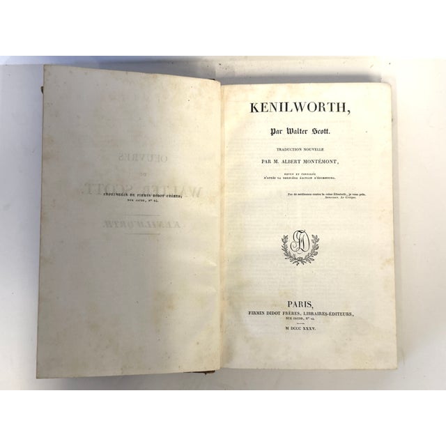 1830s Antique French Edition Walter Scott Novels Half-Leather - Set of 6 For Sale - Image 9 of 12