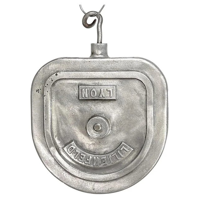 Silver Large Industrial Pulley or Cable Pull by Lyon Lilienfeld, 1950s For Sale - Image 8 of 8