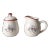Vintage Royal Season Stoneware Snowman Creamer & Sugar Bowl Set For Sale