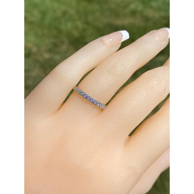 The Soleste: Tiffany and Company Soleste Half Eternity Band in Platinum For Sale - Image 11 of 11