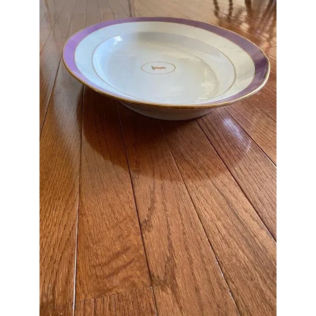 Early 20th Century Antique Limoges Laque De Chine Gold & Amethyst Serving Platter For Sale - Image 5 of 7