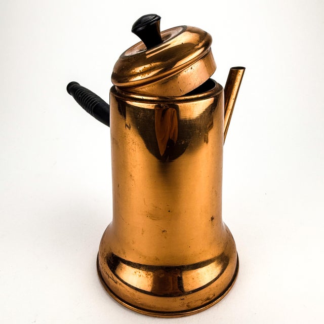 Metal Vintage Copper Turkish Coffee Pot For Sale - Image 7 of 10