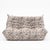 Togo Lounge Chair with Pouf and 2-Seater Sofa in Pattern Fabric by Michel Ducaroy for Ligne Roset, Set of 3 For Sale - Image 11 of 18