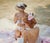 Breakfast in Nature by Dasha and Mari Friends enjoy a picnic in the sun, Ukraine, 2020. Limited edition print (edition...