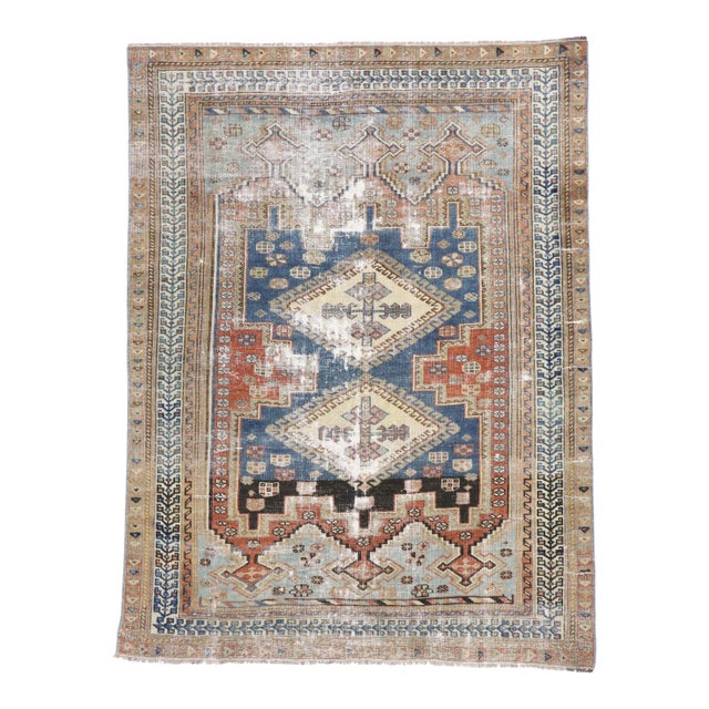 Antique Persian Shiraz Rug - 03'11 X 05'02 For Sale