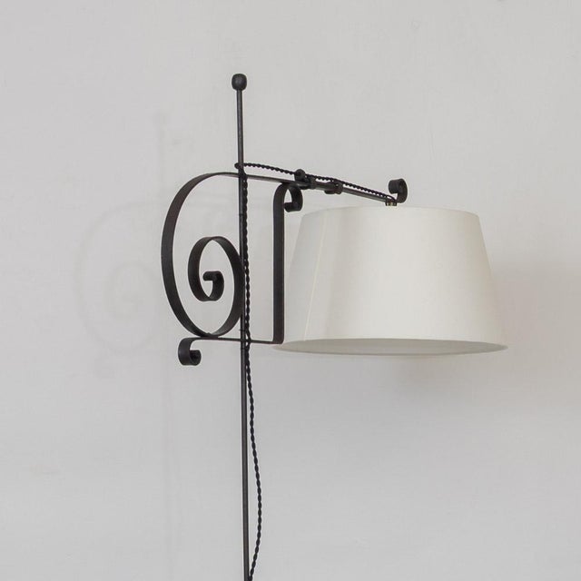 French Adjustable Iron Floor Lamp For Sale In Los Angeles - Image 6 of 18