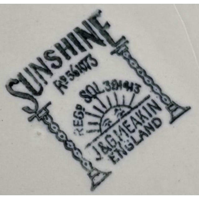 Rare 56-Piece 1930s J & G Meakin "Pilgrim Sunshine" English Ironstone Dinnerware Service With Hostess Spares - Complete Set for 8 For Sale - Image 15 of 15