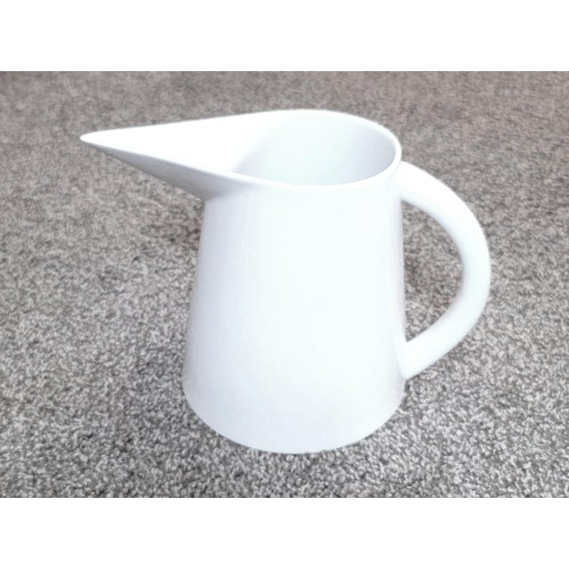 Bernardaud Blanc Fusion Porcelain Charlotte 34oz water/juice pitcher.