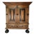 19th Century Monumental Dutch Baroque Revival Cushion Cupboard (Kussenkast) Kas Cabinet on Ebonized Ball Feet For Sale