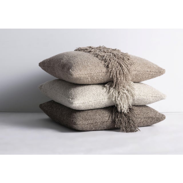 Contemporary Lancaster Signature Fringe Pillow in Berber Blush For Sale - Image 3 of 4