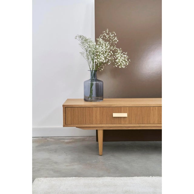 Danish Oak Lowboard For Sale - Image 4 of 7