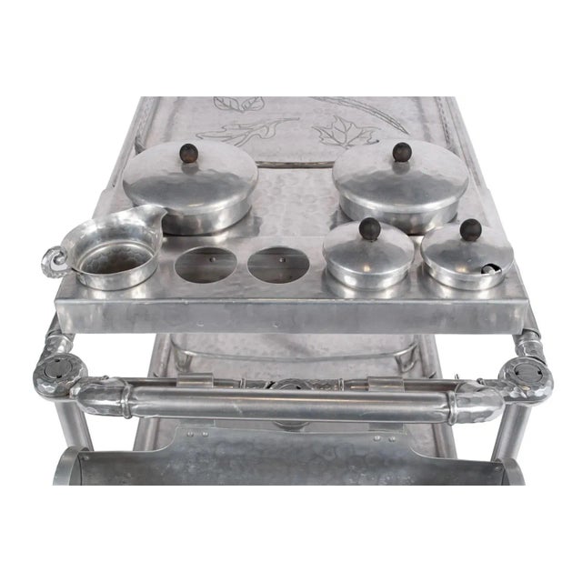 Mid 20th Century Russel & Mary Wright for Everlast Patio or Bar Cart For Sale - Image 5 of 9