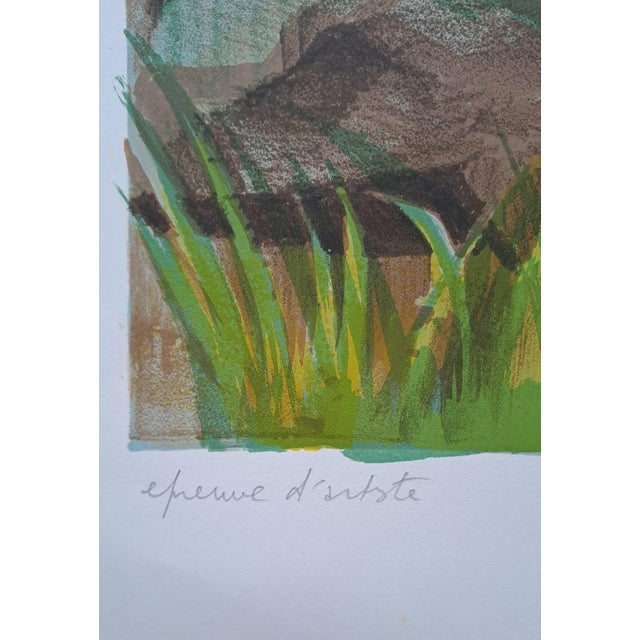 Maurice Mourlot, The Pond, Lithograph For Sale - Image 6 of 7
