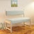 French Style Turquoise Bench, 1970s For Sale - Image 12 of 12