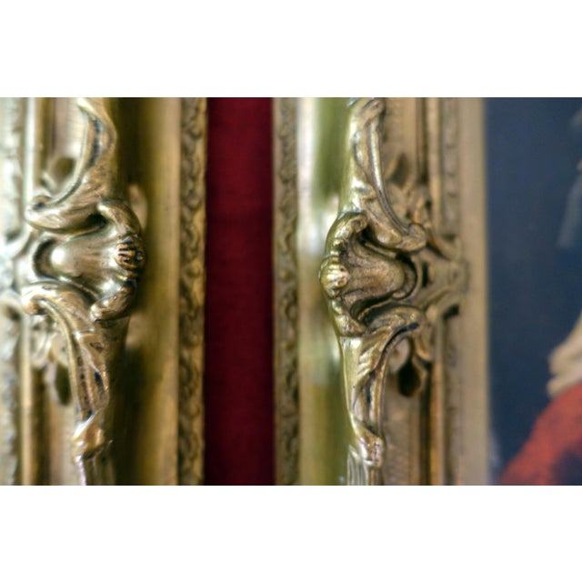 19th Century Romana Arregui, Portraits of Basque Figures, 1890s, Oil Painting on Panel, Framed, Set of 2 For Sale - Image 5 of 9