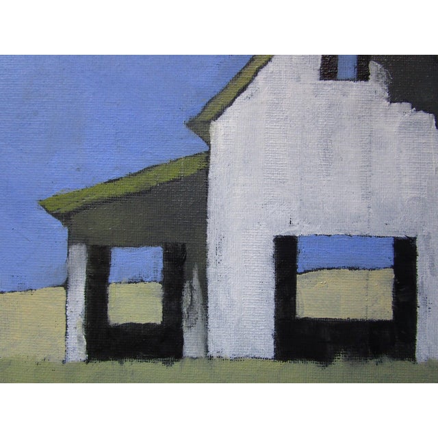 White Barn Art Lynne French California Landscape 10x10 O/C For Sale - Image 4 of 5