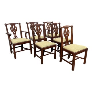 Henkel Harris Chippendale Style Dining Chairs, Set of Six For Sale