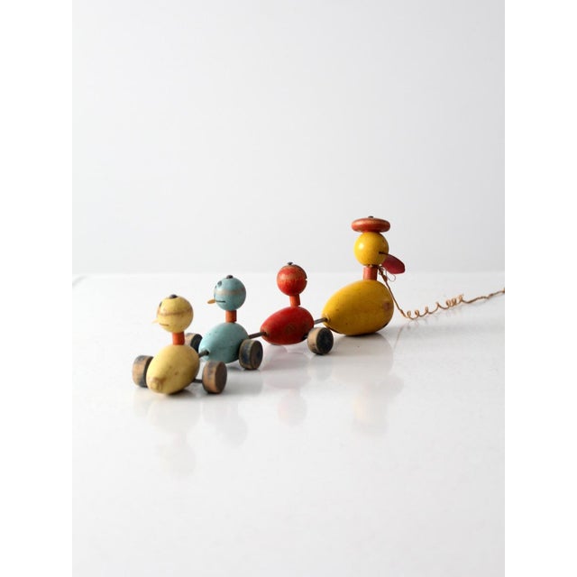 Vintage 1950s Fisher Price Quacky Family Pull Toy For Sale - Image 6 of 9