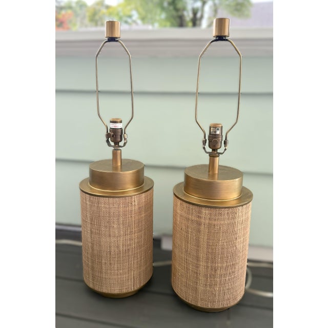 Palecek Rope Table Lamps - A Pair For Sale In New York - Image 6 of 11