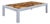 Monumental Oyster Burl Wood and Aluminum Coffee Table, 1970s For Sale