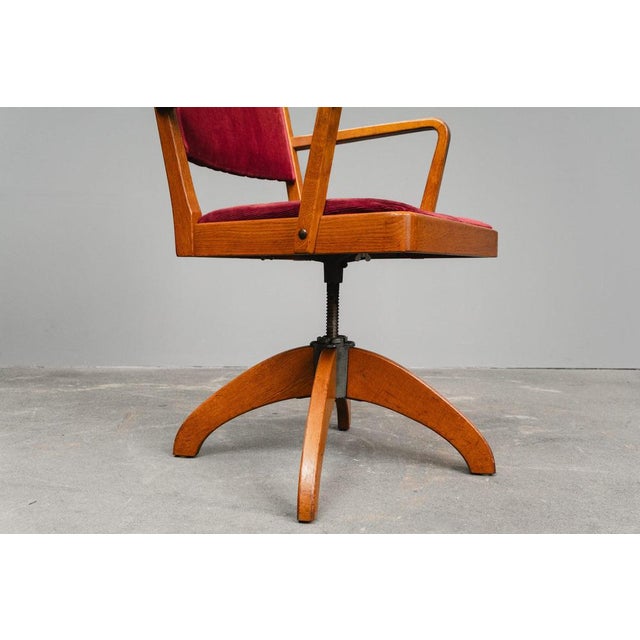 Mid-Century Swivel Desk Chair For Sale - Image 10 of 18