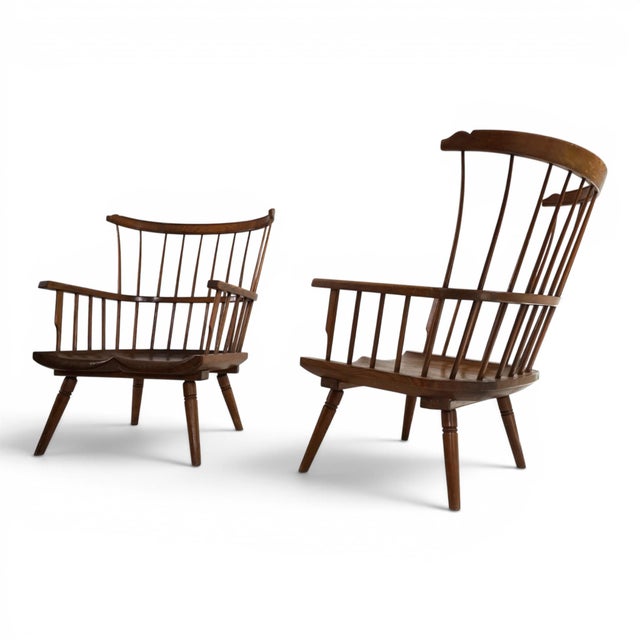 1960s Handcrafted Windsor Lounge Chairs, England, 1960, Set of 2 For Sale - Image 5 of 18