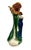 1910s Art Nouveau Chalkware Sculpture Vase Maiden and Sunflowers, Circa 1910 For Sale - Image 5 of 8