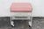 This beautiful vanity stool is made of Lucite and vinyl. This lovely stool is made in the classic Mid Century Modern style...