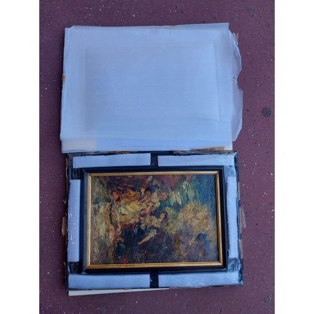 19th Century Adolphe Monticelli (1824–1886), Signed Oil on Canvas "Three Elegant Ladies in a Park"+ Expert Certificate. For Sale - Image 12 of 13