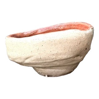 Vintage Original Studio Pottery Biomorphic Bowl For Sale