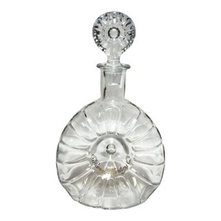 1960s Baccarat Crystal Rémy Martin “Centaure” Decanter Donut Shell Form France For Sale