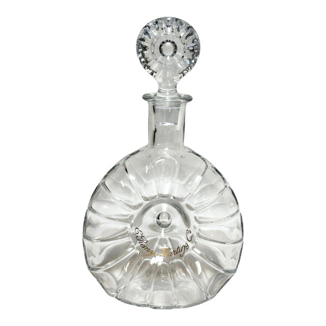 1960s Baccarat Crystal Rémy Martin “Centaure” Decanter Donut Shell Form France For Sale