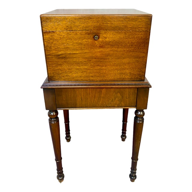 Antique Benson & Hedges Humidor/Side Table For Sale
