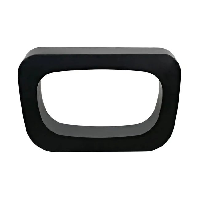 Mid-Century Modern NOIR Ponte Console, Black Iron For Sale - Image 3 of 6