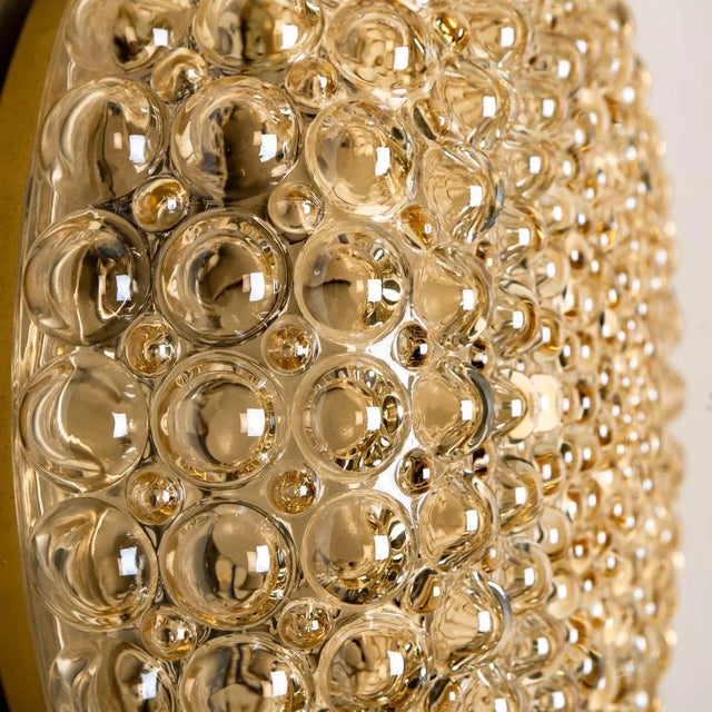 Amber Glass Wall Lights by Helena Tynell for Glashütte Limburg, Set of 2 For Sale - Image 13 of 16