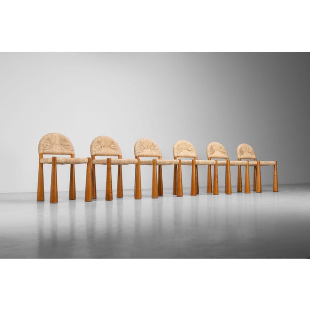 Toscanella Chairs by Alessandro Becchi for Giovannetti, Italy, 1970, Set of 6 For Sale - Image 12 of 18