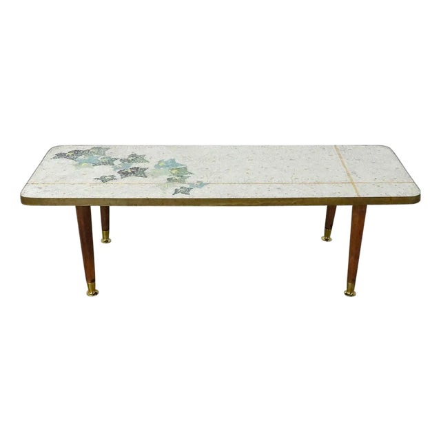 1950s Mosaic Coffee Table by Genaro Alvarez For Sale