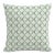 22" Indoor/Outdoor Pillow in Sage Lattice For Sale In Chicago - Image 6 of 6