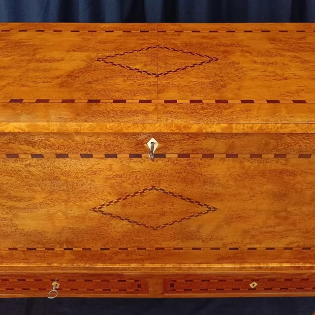 Antique Secretary in Birch, 1880s For Sale - Image 5 of 11