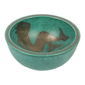 Gustavsberg Argenta Mermaid Bowl by Wilhelm Kage
