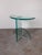 1980s Postmodern Italian Design Geometric Sculptural Glass Side Table For Sale - Image 10 of 12